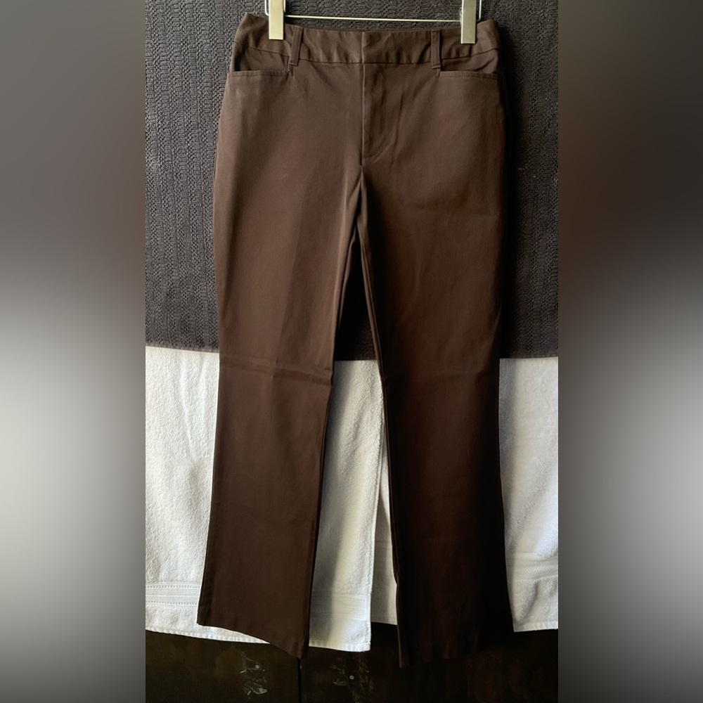 St. John's Bay Brown Straight Leg Pants